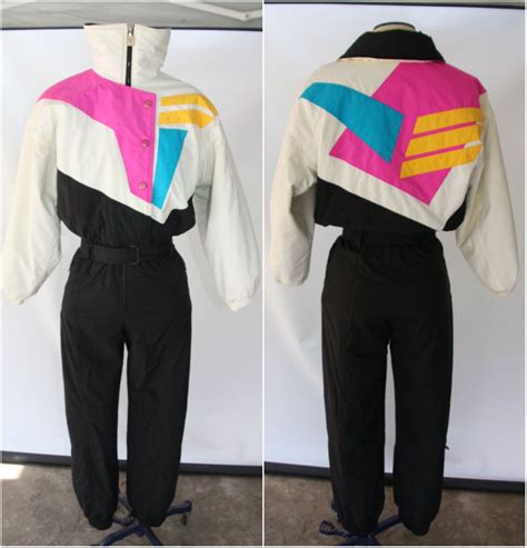 Vintage 80s 90s Sun Ice Ski Snow Suit Onepiece XS 